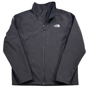 The North Face Mens L Apex Bionic 2 Softshell Jacket Black WindWall Work Branded